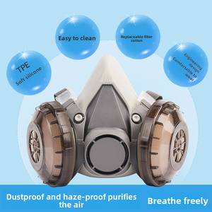 الوجه الكامل المضاد للصناعة والغبار ، جيد التهوية ، مناجم الفحم الحز ، التجديد لطحن الفم ، غطاء الأنف ، قناع الغبار - Product Image 3
