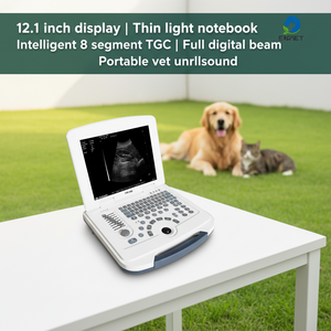 Ecógrafo Veterinario EUR VET W1.0 Blanco y Negro, Pantalla LCD de 12.1 Pulgadas, Batería Recargable de 4-8 Horas, <span class=keywords><strong>Puerto</strong></span> de Sonda Opcional con Expansión - Product Image 1