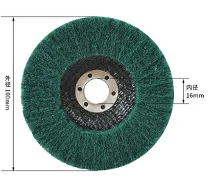 PMS 5 pollici 125mm verde spugnetta patta disco per lucidare in acciaio inox Non tessuto tampone abrasivo in Nylon disco abrasivo per metallo