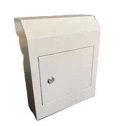 ตู้จดหมายติดผนังสีดำสำหรับฝากกุญแจ Mai <span class=keywords><strong>เช็ค</strong></span>การชำระเงินแบบล็อกกล่องโลหะกระเป๋าเอกสาร - Product Image 2