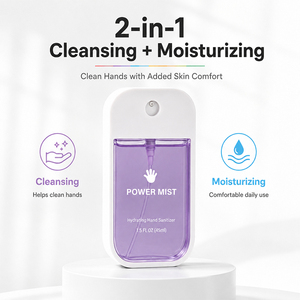 45ml <b>Plastic</b> <b>Spray</b> <b>Bottle</b> Refillable Hand Sanitizer Container Pocket Size Hooking Keychain <b>Bottle</b> Custom Promotional Gift - Product Image 2