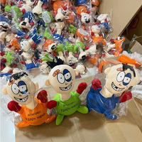Offre Spéciale Punch Me Man Boxe Électronique En Peluche Jouets Anti Stress Creative Vent En Peluche Poupée avec Simulation Son Drôle Cadeaux