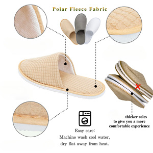 Chaussons jetables antidérapants, lavables, réutilisables, avec logo imprimé, pour invités, locations <span class=keywords><strong>vacances</strong></span>, vols, hôtels étoilés et voyages - Product Image 4