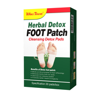 Patchs détoxifiants pour les pieds au charbon de bambou et à l'armoise pour adultes