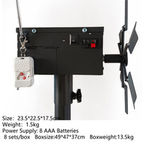 Machine à Fontaine à Étincelles Froides Rotative à Tête Unique, Unité Métallique à Allumage A/B sans Fil pour Effets Scéniques de Mariage et de Fête