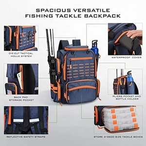 Paquete de equipo de <span class=keywords><strong>pesca</strong></span> impermeable/resistente al agua, mochila de aparejos de <span class=keywords><strong>neopreno</strong></span>, <span class=keywords><strong>pesca</strong></span> de carpa para ventas al por mayor - Product Image 3