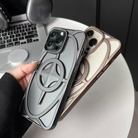 Coque Magnétique Givrée Creuse Design Unique pour iPhone 17 16 15 Pro Max 16 15 Pro Dissipation Thermique Star Armor Cover