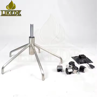 Base de chaise pivotante 5 étoiles en acier inoxydable de qualité supérieure, base de chaise robuste pour mobilier de bureau et de salon de direction