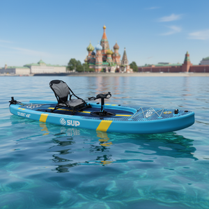 Kayak de pêche gonflable à double <span class=keywords><strong>chambre</strong></span> d'air avec pédales, contrôle mains libres, pour la pêche et les activités aquatiques en extérieur - Product Image 1