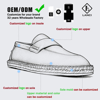Pabrik Sepatu Lanci Produsen Sepatu Kustom Loafer Suede Pria