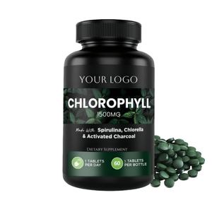 Penjualan laris ekstrak mulein Plus splin kualitas baik di atas suplemen warna hijau organik tablet <span class=keywords><strong>Chlorophyll</strong></span> untuk Kesehatan - Product Image 1