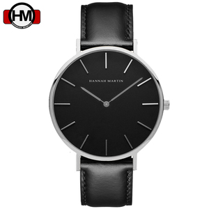 HANNAH MARTIN WATCH FACTORY Mouvement à quartz japonais de haute qualité 3 ATM <span class=keywords><strong>Montre</strong></span>-bracelet étanche Relojes Hombre avec bracelet milanais - Product Image 4
