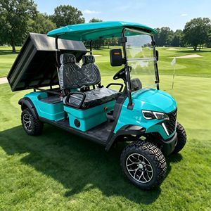 Carrito de Golf Eléctrico de 6 Plazas, 4 Ruedas, Batería de Litio Recargable, Resistente, para Campos de Golf y Turismo - Product Image 1
