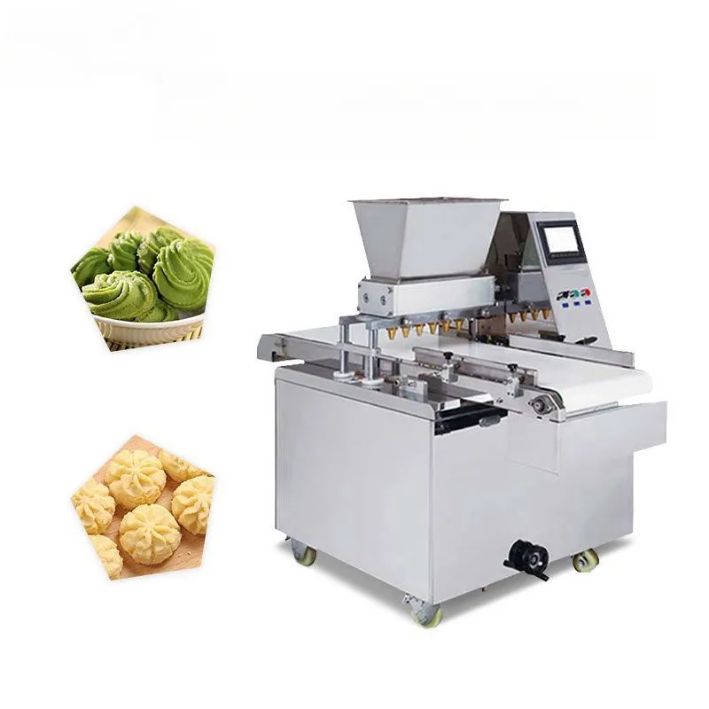 Mới đến năng lực sản xuất 110 kg/giờ Cookie embosser Máy 400kg Điện áp 220V Trọng lượng Cookie chia máy