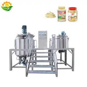 1000L SS High Shear Maquina de Hacer Mayonesa Vakuum Homogen isator Mayonnais Mischer Emulgator Industrielle Mayonnaise-Maschine