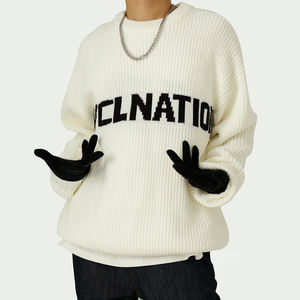 Suéter de Punto para <span class=keywords><strong>Hombre</strong></span>, <span class=keywords><strong>Jersey</strong></span> Informal con Patrón de Jacquard, Suéter Holgado de Gran Tamaño con Cuello Redondo para Invierno - Product Image 6