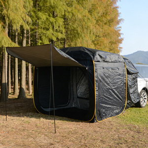 Su Geçirmez Çift Katmanlı Dört Mevsim Katlanabilir Kolay Kurulumlu Araba Bagaj Çadırı Kampçılık Yürüyüş SUV/Jeep Uyumlu 1000-1500mm - Product Image 1