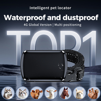 Rastreador GPS Inteligente 4G GSM LBS en Tiempo Real, Mini Localizador Impermeable para Perros y Gatos, Collar para Gatos Pequeños, Rastreador para Mascotas