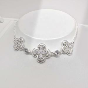 Pulseras de plata de ley 925 al por mayor, pulseras de estrella de plata, pulseras de moda con corazón, pulseras de amistad chapadas en oro con circonita para mujer - Product Image 3