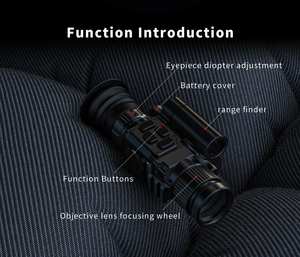 HENBAKER T723-RL 35mm Monocular <span class=keywords><strong>de</strong></span> Imagen Térmica con <span class=keywords><strong>Calculadora</strong></span> Balística EHL, Telémetro, Visión Nocturna WIFI y Cámara - Product Image 6