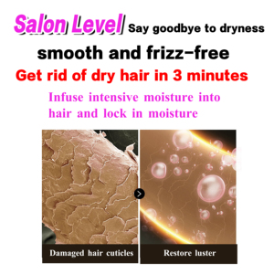 ROUSHUN Dona <span class=keywords><strong>Gala</strong></span> 2 en 1 Crema Capilar Sin Sulfatos Mezcla de Aceites Vegetales Hidratante Brillo Anti-Frizz Para Cabello Liso y Ondulado 1000ml - Product Image 3