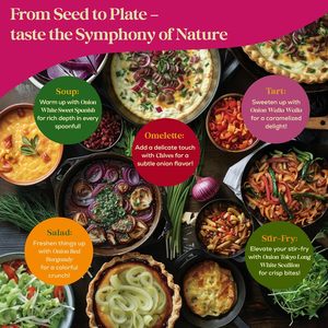 10 Gourmet vườn hành tây trồng loạt các gói 2,900 + không biến đổi gen gia truyền thân thiện với môi hiện đại phát triển trong nhà/ngoài trời - Product Image 6