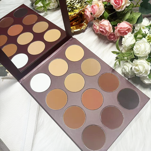 Paleta de Polvos Compactos Mate para Contorno Facial de 12 Colores, Marca Privada - Product Image 4