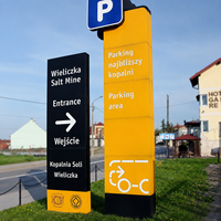 Système de signalisation directionnelle lumineuse extérieure SZroden pour hôtels, monuments et projets hôteliers et touristiques