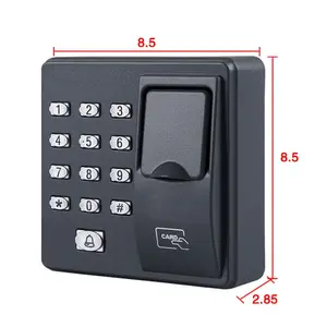 ZKX6スタンドアロン指紋アクセス制御システム (キーパッド付き) 防塵ドアアクセス制御 (125 KhzRFIDカードリーダー付き)
