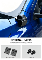 Nouveau support de montant A spécial Fof pour feux LED de rechange non destructifs, projecteurs d'artillerie et phares tout-terrain