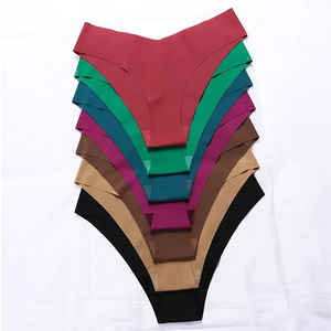 Ladymate ODM/OEM Bragas Sin Costuras Para Mujer, Bragas Sexys Sin Costuras para Mujer, Bragas <span class=keywords><strong>de</strong></span> Seda <span class=keywords><strong>de</strong></span> Hielo con Cintura en Forma <span class=keywords><strong>de</strong></span> V - Product Image 4