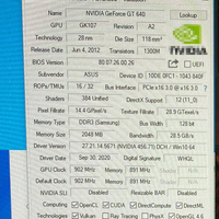 Original Used for A-ssu GT 640 2GB DDR3 Video Card Graphics Card
