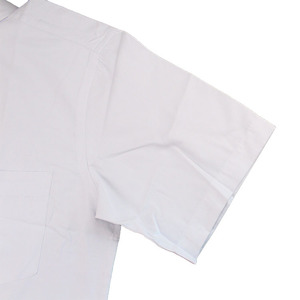 Personalizado de algodón de los hombres de poliéster color sólido camisa manga corta vestido - Product Image 6