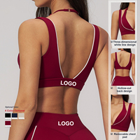 Bra Olahraga Wanita Berpadding, Crop Top Yoga Fitness, Pakaian Training Stretch Activewear, Supplier Pabrik OEM
