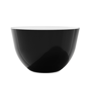 Ciotola Grande in Ceramica con Fondo Spesso - Diametro [Specificare il diametro] CM 28 IN MELAMINA NERA - Product Image 1