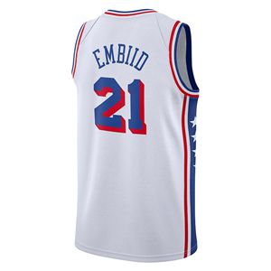 Jersey Bordado de Baloncesto Philadelphia 76 al por Mayor # 23 <span class=keywords><strong>LeBron</strong></span> James # <span class=keywords><strong>7</strong></span> Jaylen Brown # 21 Joel Embiid # 0 Tyrese Maxe Tallas S-XXL - Product Image 4