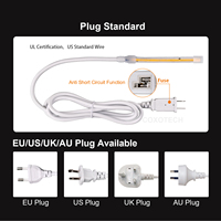 Tira de Luces LED COB de Alto Voltaje de 120 V con Certificación ETL, Impermeable para Exteriores, 50 Metros, 50 m, Tira de Luces LED ETL de 120 V