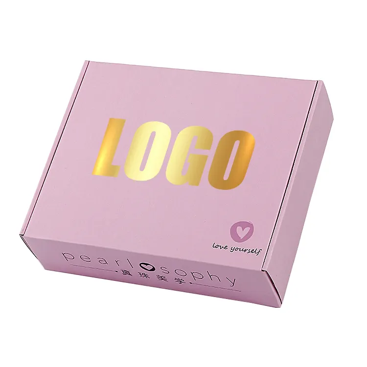 Großhandel Custom Pink Printing Versand Mailer Boxen für die Verpackung