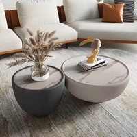 Table Basse En Marbre Noir Et Blanc Moderne Luxueux
