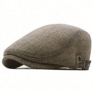 Gorra de lana retro personalizada de alta calidad para niños y adultos, estilo Newsboy, Golf, Ivy, Herringbone, Duckbill, venta al por mayor - Product Image 4