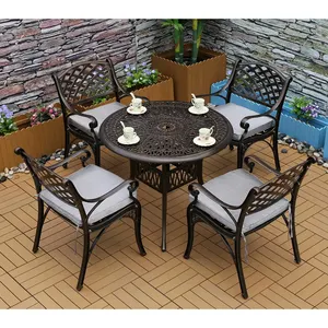 Luxury mid century modern outdoor furniture aluminium garden furniture sets outdoor