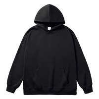 Vente en gros de sweats à capuche surdimensionnés pour hommes en mélange coton-polyester 300G, sweats à capuche épais pour hommes, streetwear personnalisé OEM
