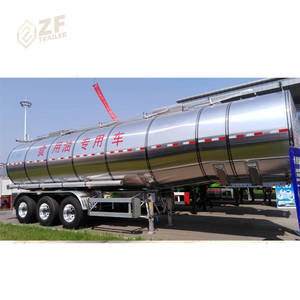Nouvelle conception, <span class=keywords><strong>remorque</strong></span> <span class=keywords><strong>citerne</strong></span> à huile, <span class=keywords><strong>lait</strong></span> et eau en acier inoxydable à 3 essieux, 30-50 m3, à vendre - Product Image 1