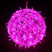Lanterne LED sphérique suspendue pour Noël, en cuivre, éclairage décoratif pour aménagement paysager, rue, jardin, décoration de mariage
