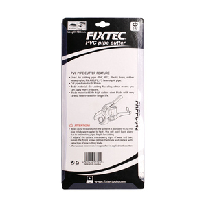 FIXTEC Outils à main <span class=keywords><strong>Coupe</strong></span>-tuyaux en <span class=keywords><strong>acier</strong></span> au carbone 7'' <span class=keywords><strong>Coupe</strong></span>-tuyaux en PVC - Product Image 3