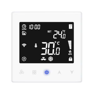 Thermostat kipas tampilan layar TN, hemat energi, Thermostat dengan tombol sentuh sensitif, untuk 3 kecepatan kipas, Wifi AC - Product Image 4