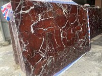 Marbre rouge naturel Rosso Levanto de Turquie, imperméable, pour plans de travail, sols, mosaïques murales, lavabos dans les appartements et les bâtiments