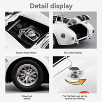 Modèle de voiture de collection Hot 1:24 Viper Cabriolet en métal moulé sous pression, véhicule tout-terrain pour collectionneurs, vente en gros pour garçons