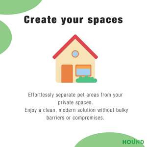 Extensión de Barrera de Seguridad para Mascotas de Metal Resistente de 30 cm con Acabado Blanco, Instalación Rápida para Uso en Interiores/Exteriores - Product Image 4