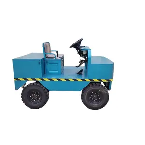 Traktor mobil Platform pergantian bahan troli listrik industri daya tinggi